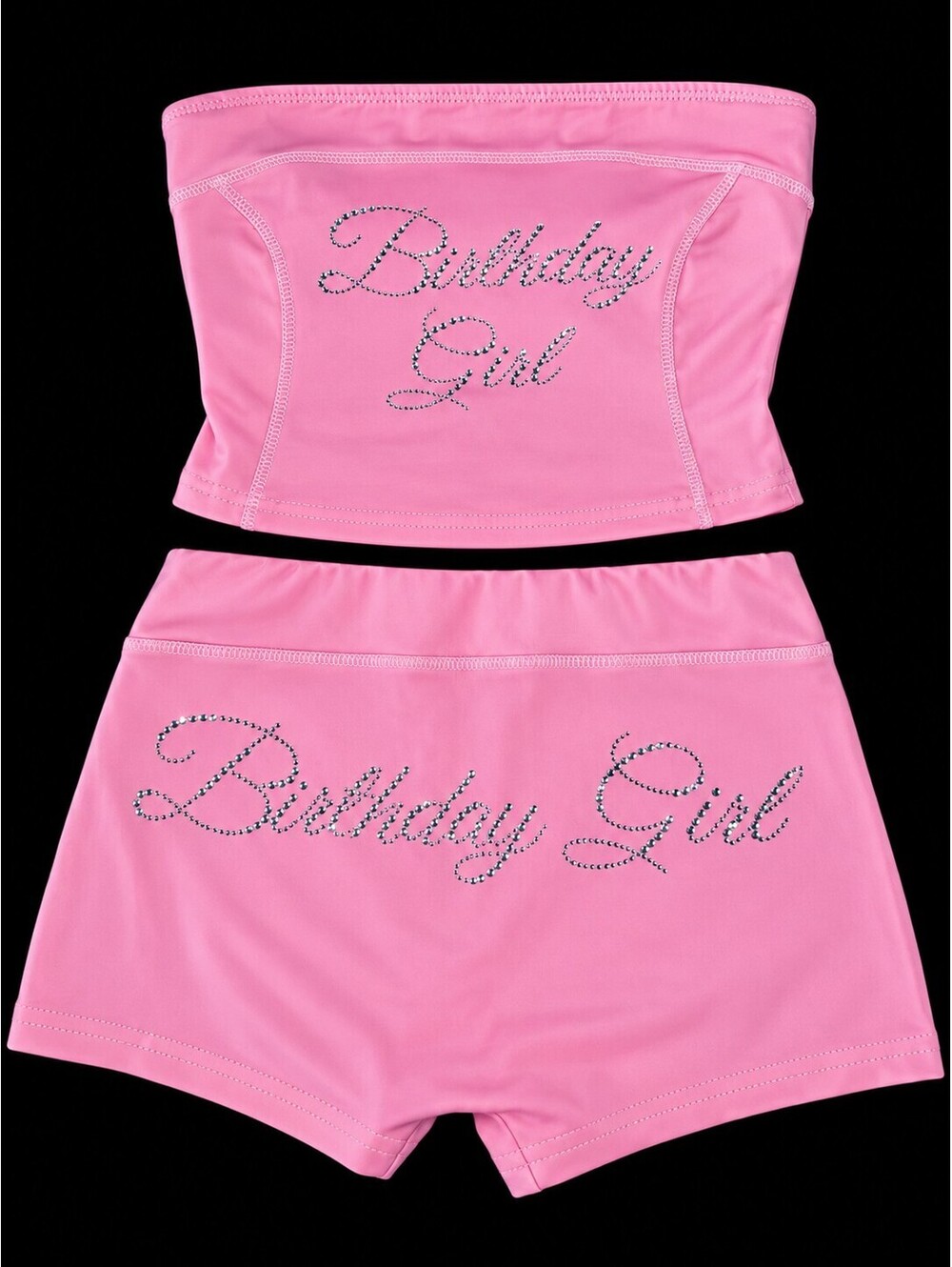 Pink Birthday Girl Two-Piece Lounge Set - Size Small
